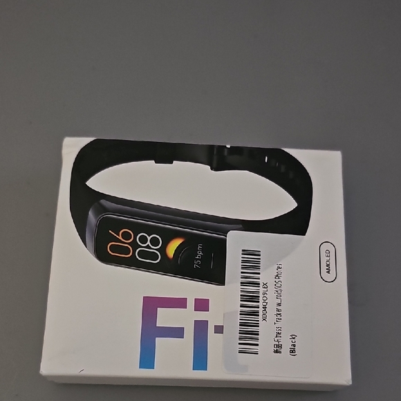 f i t Other - AMOLED Display Smartwatch with Black Band